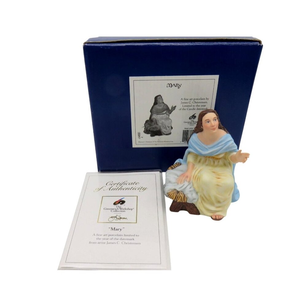 Christensen Greenwich Workshop Figurine Mary 90s Vintage Boxed